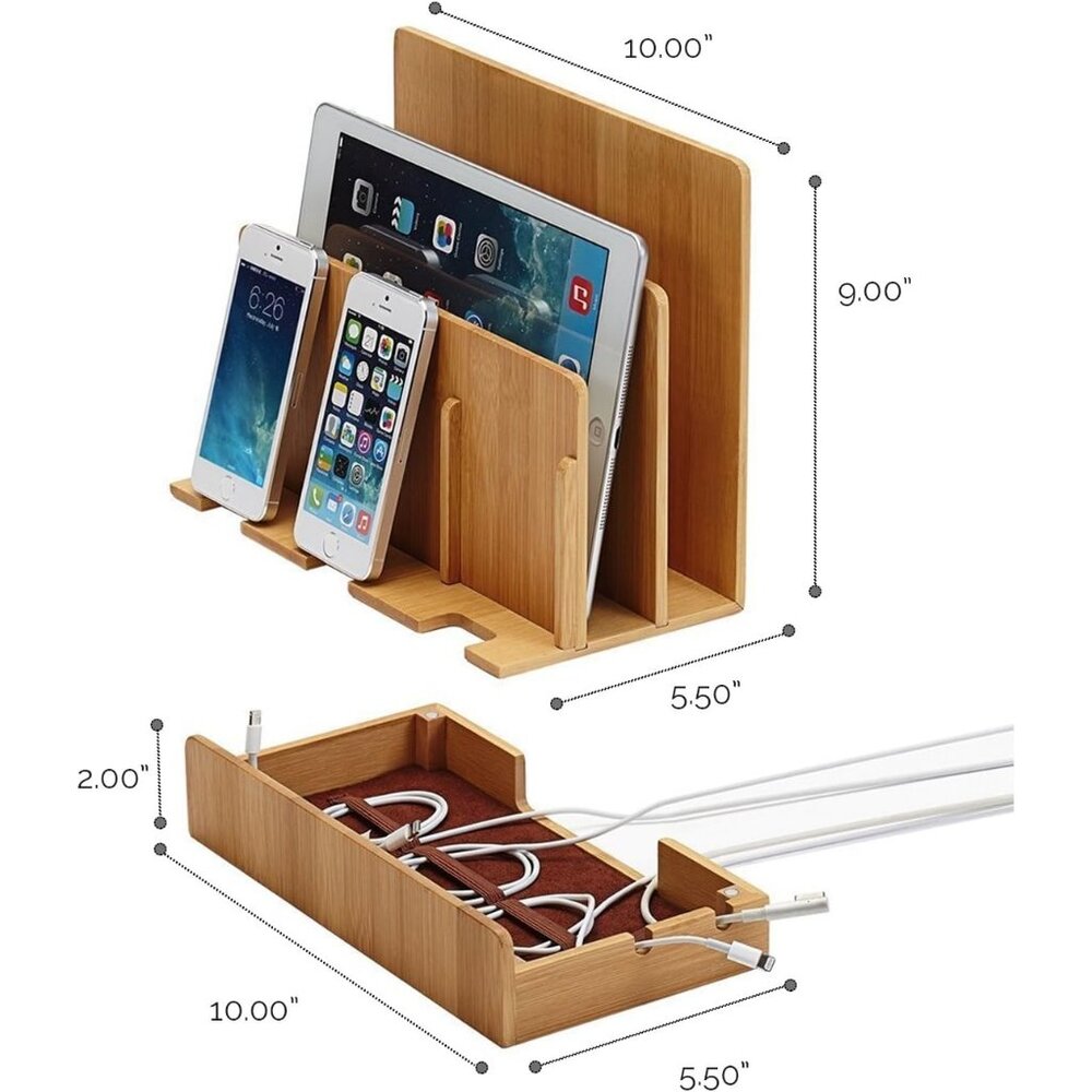 G.U.S. Multi-Device Charging Station Dock & Organizer - Multiple Finishes Availa - Picture 3 of 9